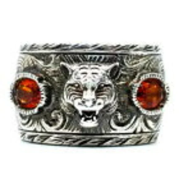 Gucci Tiger Ring 925 Silver - Picture 5 of 12